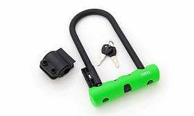 Замок Abus 410/150HB180 Ultra Mini SH, 12-мм U-Lock, 8 ступенів захисту, жовтий