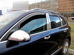 Хромовані накладки на стійки дверей Volkswagen Touaerg 2010-2017