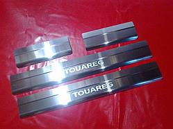 Накладки на пороги Volkswagen Touareg 2010-2017