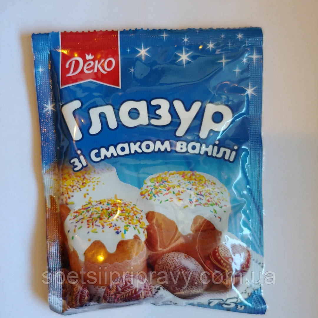 Глазур біла 75 г "Деко"