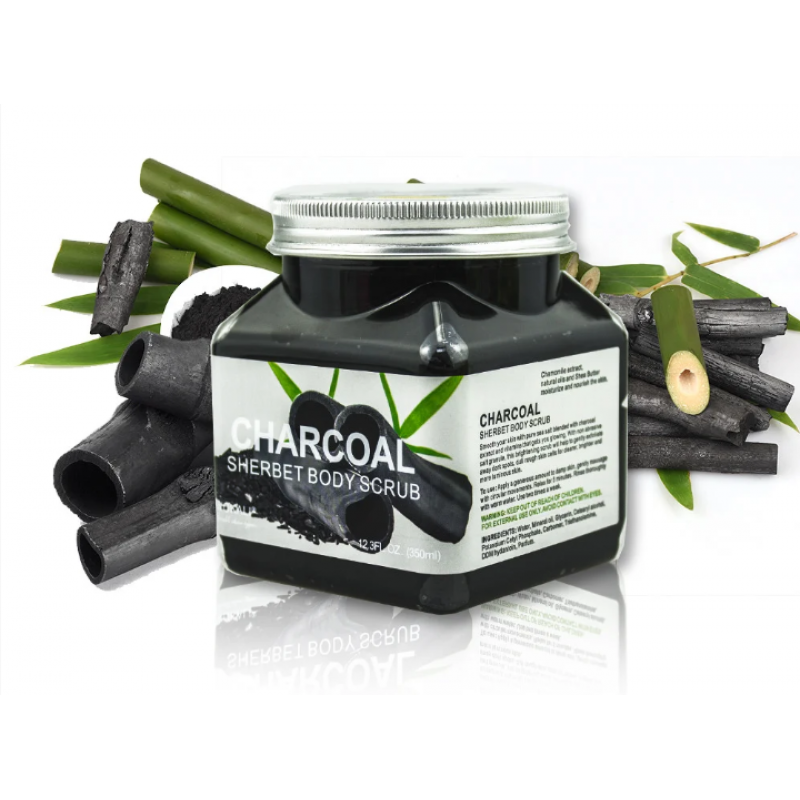 Скраб для тіла Wokali Charcoal Sherbet Body Scrub
