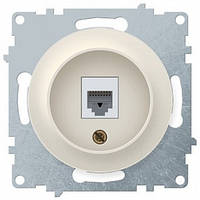 Розетка комп'ютерна 1xRJ45 кат.5e, бежевий, Florence