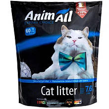 Силикагелевый наповнювач AnimAll Кристали аквамарину для котів, 7.6 л (3.2 кг)
