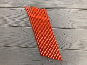 Трубочка гофра червона 200 шт