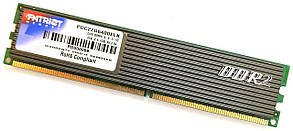 Игровая оперативная память Patriot DDR2 1Gb 800MHz PC2 6400U 2R8 CL5 (PDC22G6400ELK) Б/У