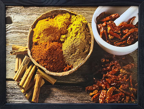 Фотокартина у дерев'яній рамі Spices 6 30х40 см POS-3040-184, фото 1