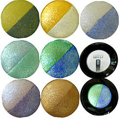 Упаковка 36 шт Тіні для Повік Meis MS 0102 Двоколірні Компактні з Аплікатором, 8 тонів, Косметика Очі.