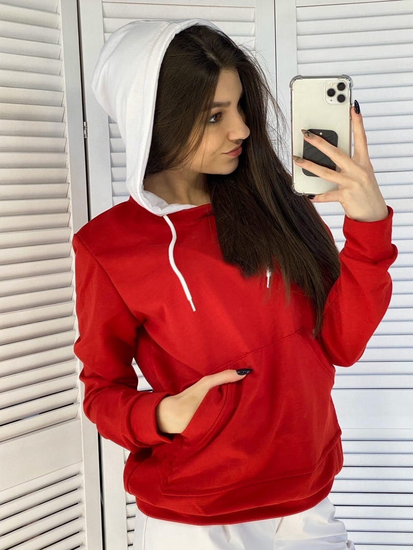 Модная женская кенгурушка толстовка, фото 1