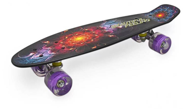 Пенніборд дитячий Maraton Alfa підсвітка коліс, фото 1