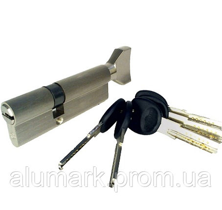 Профільний циліндр 80 мм (40 х 40) ключ/вороток, фото 2