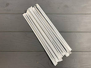 Трубочка в індивід.уп (папір) гофра ЧОРНА 100шт/уп TR18