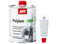 Смола для ламинирования, полиэфирная смола APP PE POLY-PLAST 1Л + Отвердитель