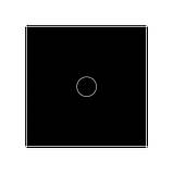 Сенсорний вимикач LIVOLO, чорний скляний, 5А 230В, без нейтралі (VL-C7FC1-2BP), фото 4