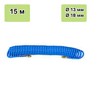Шланг спіральний поліуретановий 15 м, 13х18 мм. 53634 JBM