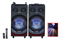 Акустична система комплект активна Ailiang UF-1021-DT FM+USB+Bluetooth Потужність 300 Ватт Мікрофона караоке