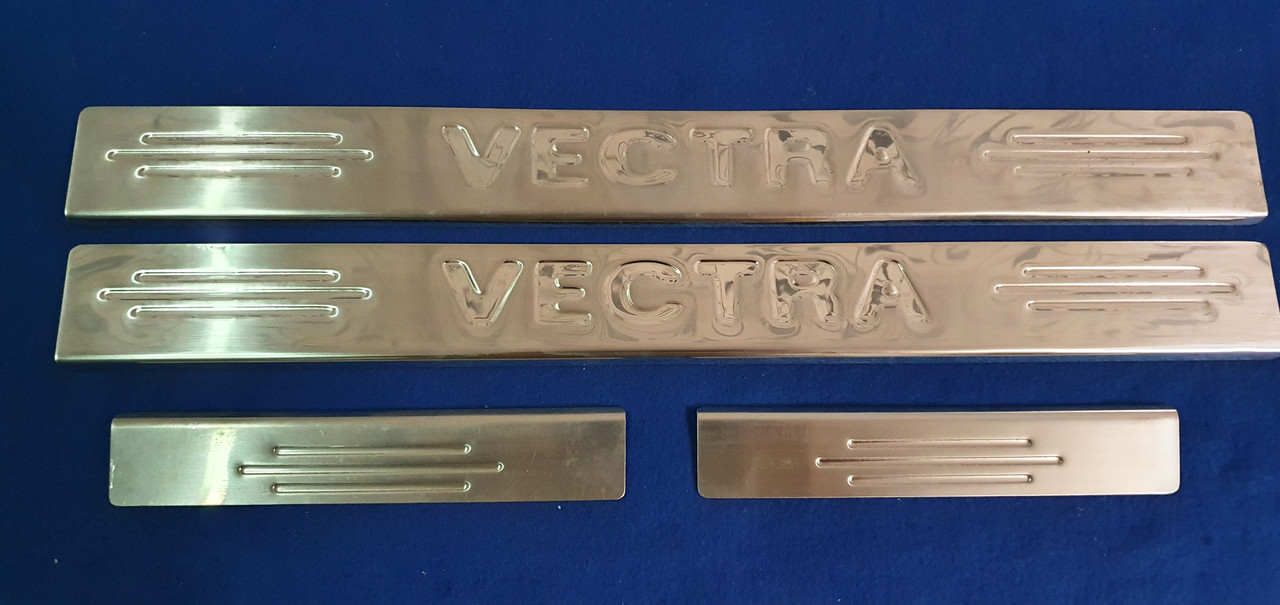Накладки на пороги opel vectra