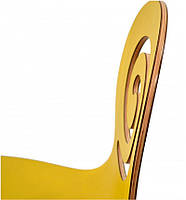 Стілець Лев жовтий гнутоклеєний фанера з покриттям HPL, ніжки неіржавка сталь, для кафе, ресторану, фото 6