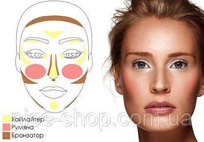 Палітра рум'ян Aden Cosmetics Blusher Palette, фото 3