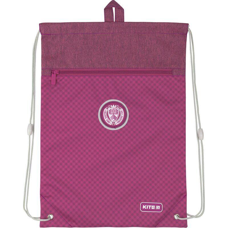 Сумка для взуття з кишенею Kite Education College Line pink K20-601M-3, фото 1