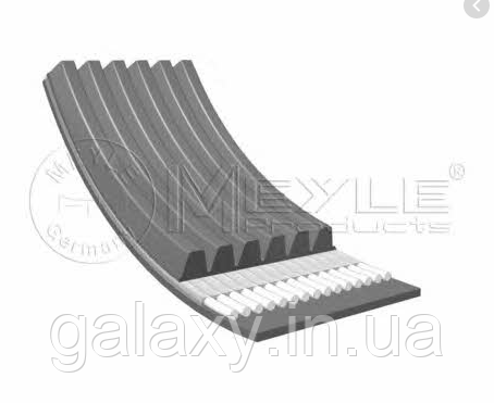 Ремінь 6PK2050 генератора полікліновий струмковий, фото 1