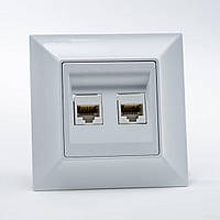 Neoline розетка комп'ютерна cat. 5E 2-а біла