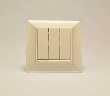 Neoline вимикач 3-й кремовий