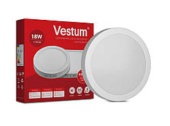 Круглий світлодіодний накладний світильник Vestum 18 W 4000 K 220 V 1-VS-5303