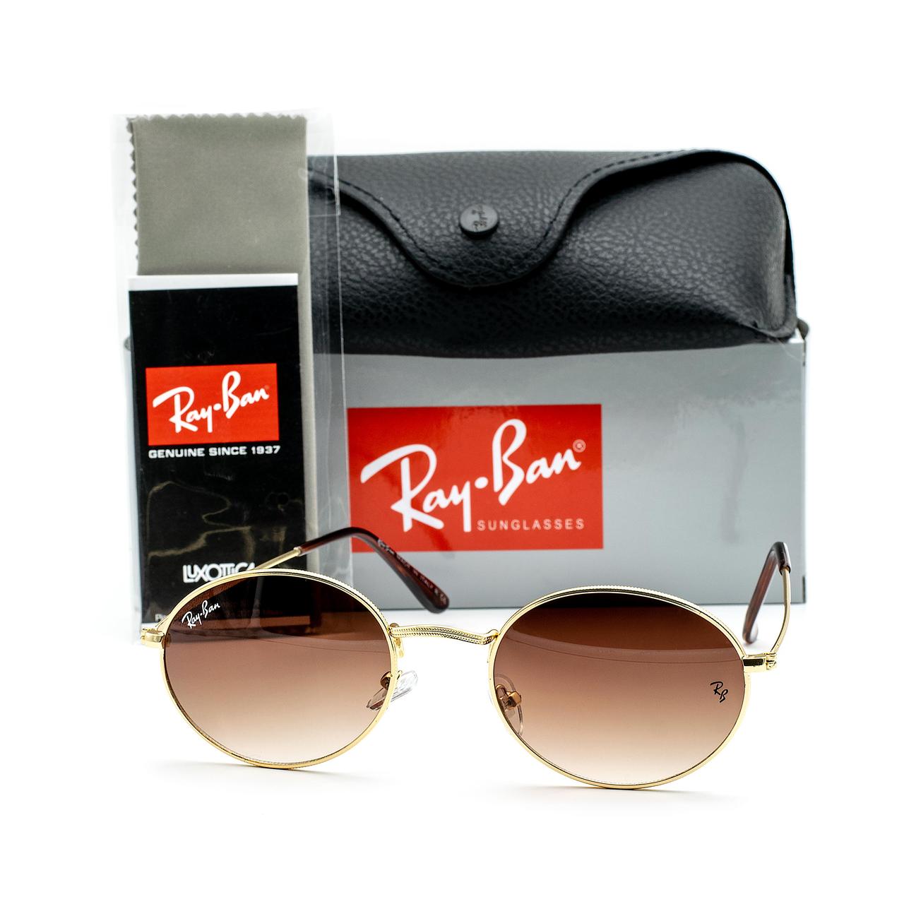 Окуляри Ray Ban Oval коричневий градієнт