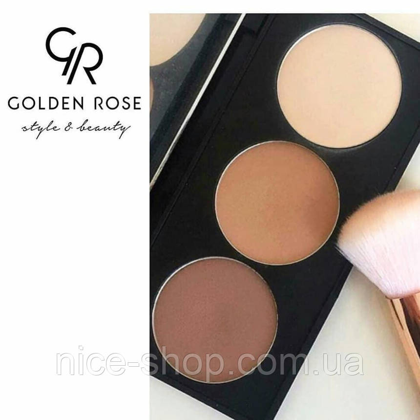 Набір для контурингу обличчя Golden Rose Contour Powder Kit, фото 1