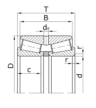 Підшипник 97814У розміри 70*110*28, фото 2