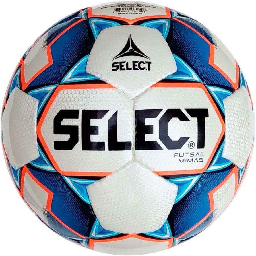 М'яч футзальний Select Futsal Mimas IMS розмір 4 біло-синьо-жовтогарячий