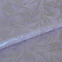 Нежные светлые обои для стен винил на флизелине сиреневые с завитками 1,06*10м
