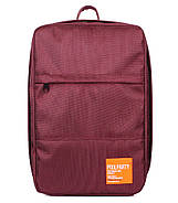 Рюкзак для ручної поклажі PoolParty HUB (марсала) - Ryanair / Wizz Air / МАУ, фото 2