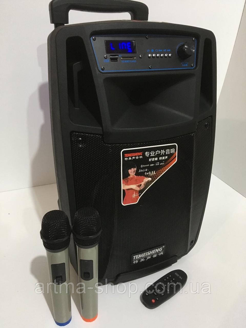 Акустична система TEMEISHENG 2mic+BT+USB SL1001