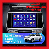 Автомагнитола штатная Toyota Prado 150 2018 Android 10.1 Экран 10" Память 4/32 Гб