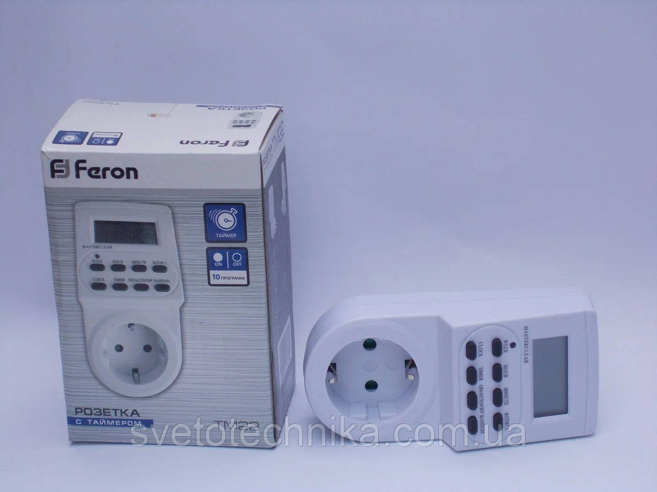 Розетка с таймером электронная Feron TM22 - фото 1 - id-p30903224