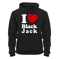 Толстовка I love black jack