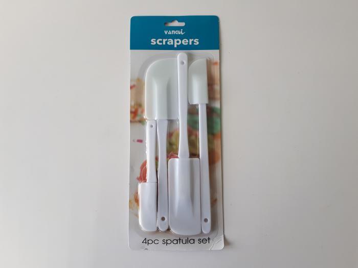 Набір силіконових лопаток з 4-х штук L 15/24,5/25/25,5 cm.