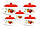 Набір емальованих каструль 5шт з товстим дном Edenberg EB-1877 Набір кухонного посуду 10 предметів, фото 2