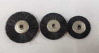 Щітка волосяна радіальна (диск) жорстка чорна d-22 мм б/д