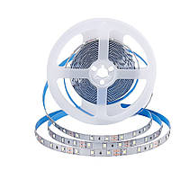 Світлодіодна стрічка LEDTech smd 2835 60led/м 12v ip20 білий (6000К) преміум на синьому термоскотчі
