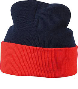 Шапка двоколірна MNRE Темно-синій/Червоний