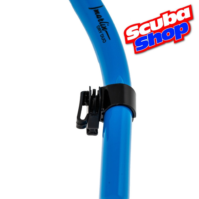Трубка двухклапанная Marlin Dry Duo Blue синя Трубка двухклапанная Marlin Dry Duo Blue синя