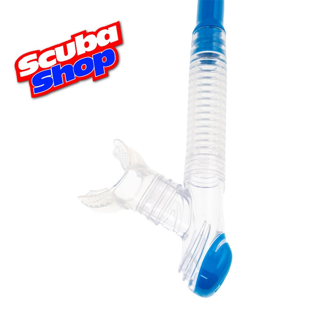 Трубка двухклапанная Marlin Dry Duo Blue синя Трубка двухклапанная Marlin Dry Duo Blue синя