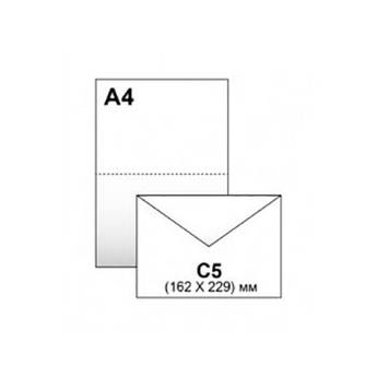 Конверт C5 3444_50 (162*229 мм) білий 50 штук
