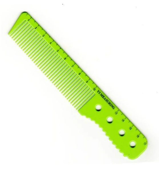 Гребінець Y-combs Y5 EXOTIC COLOR LINE з лінійкою 17 см