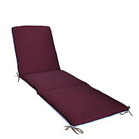 Матрац для лежака Duet двосторонній габардин 188x57x5 см Бордовий