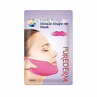 Гидрогелевая маска для коррекции овала лица PUREDERM Lovely Design Miracle Shape-Up Mask