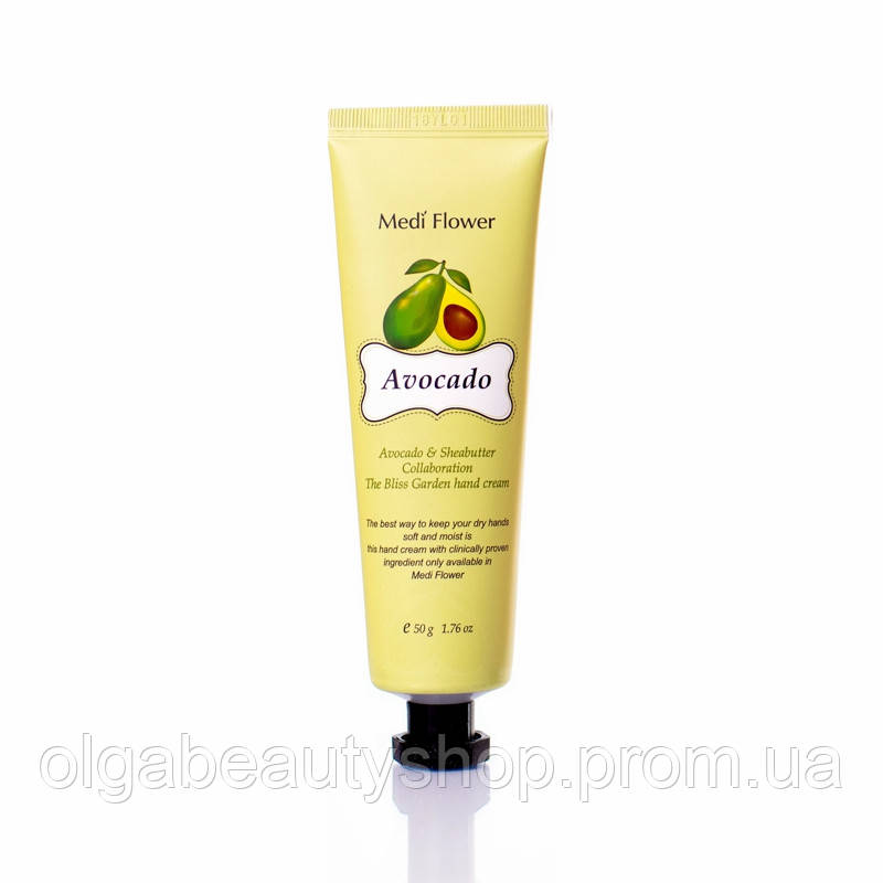 Крем для рук с экстрактом авокадо MEDI FLOWER The Bliss Garden Hand Creams 50g - фото 1 - id-p1141939983