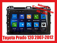 Автомагнитола штатная Toyota Prado 120 2007-2012 Android 10.1 Экран 9" Память 4/32 Гб